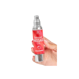 Huile de massage fraise 50 ml Secret Play
